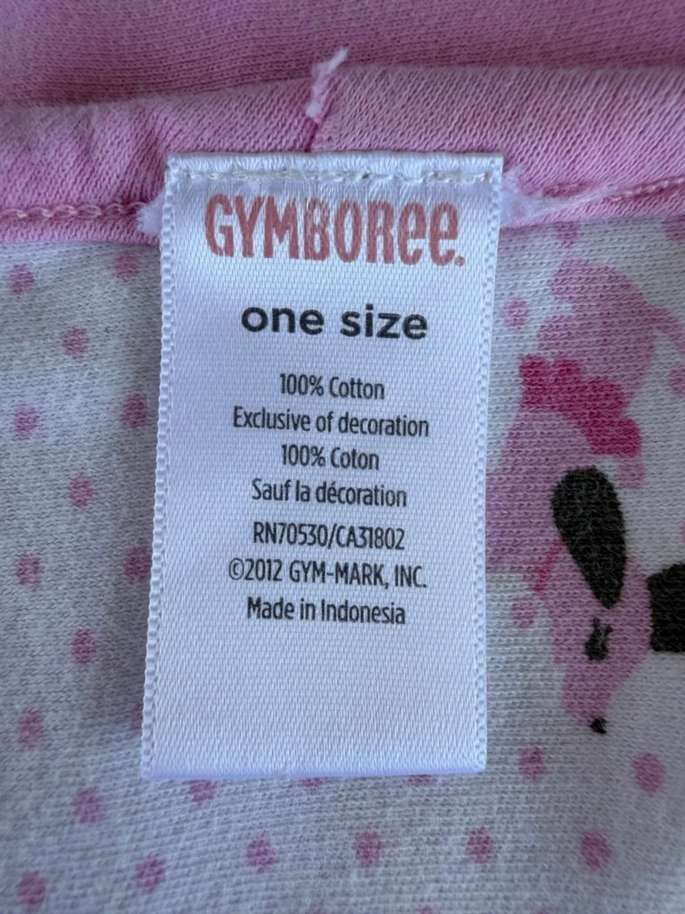 Gymboree Ballet Puppies Double Sided Pink Baby Blanket Pink Polkadots 2012 READ
